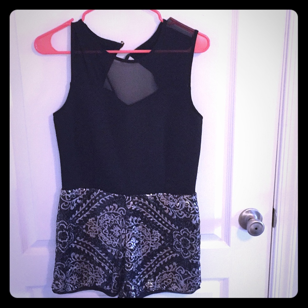 Sequined romper-Medium
